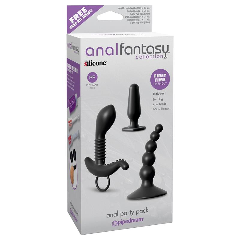 Set 3 pc Fiesta Anal Negro