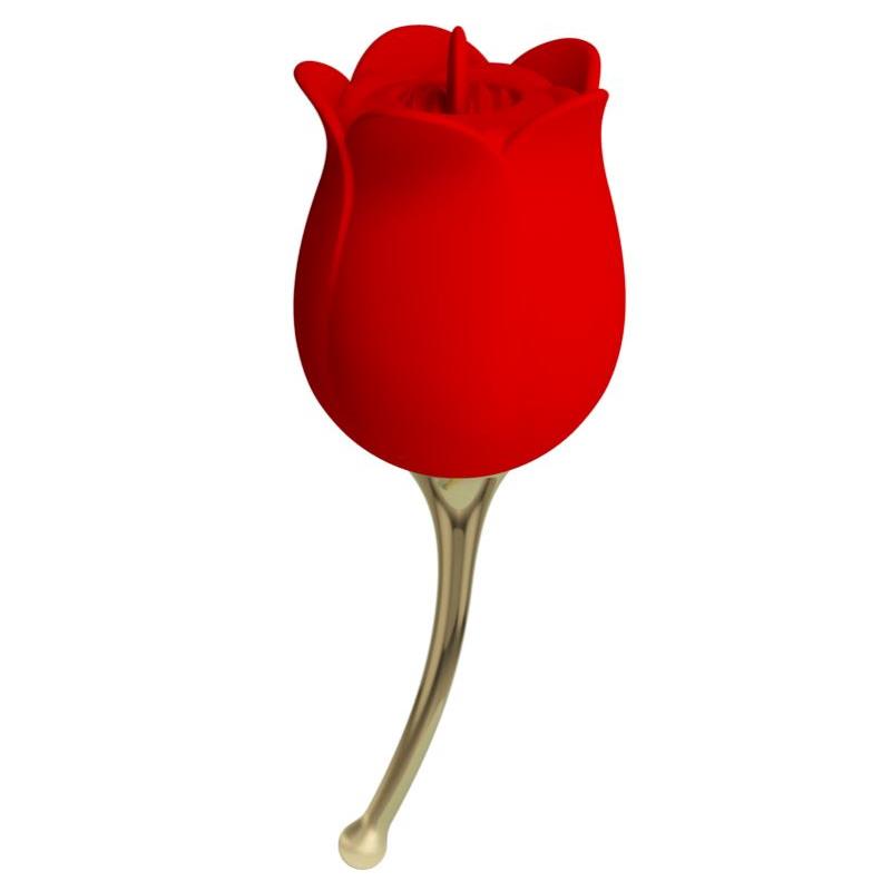 Rose Lover Estimulador con Vibración y Licking