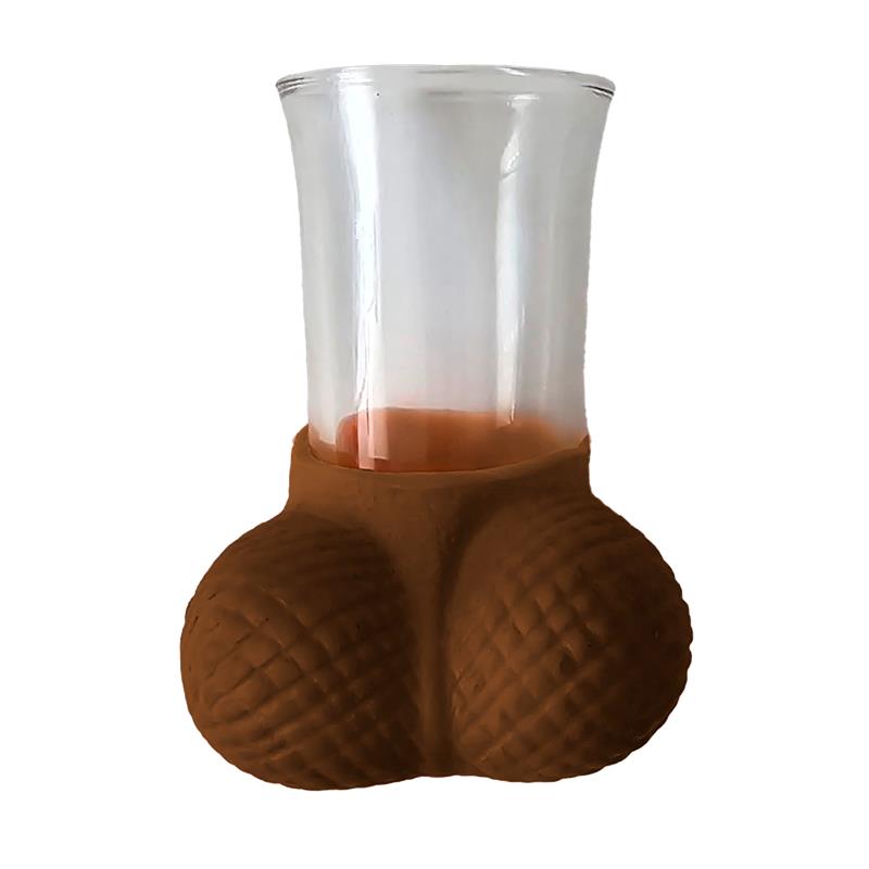 Chupito de Cristal con Testiculos Mulato
