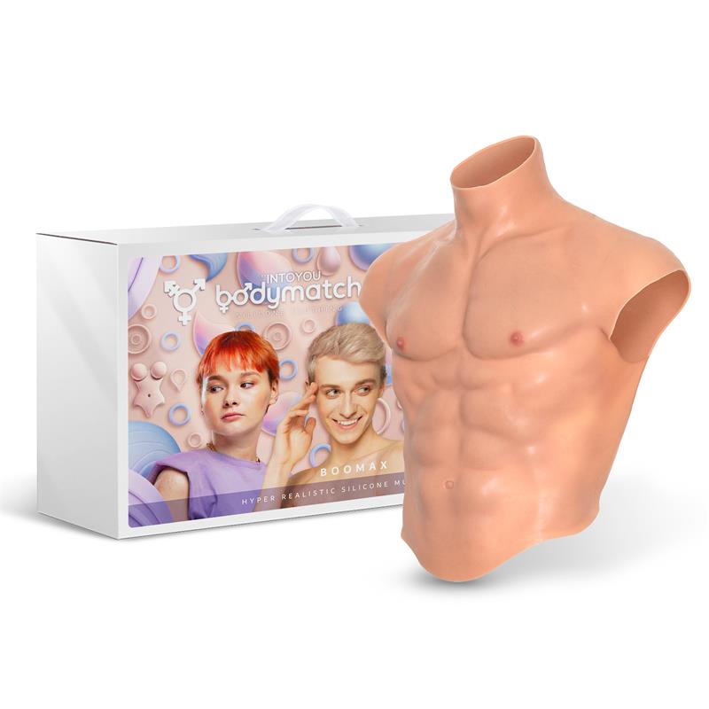 Boomax Traje Torso Masculino Hiperrealista Silicona Líquida Talla L