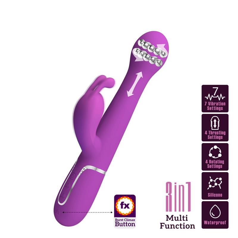 Dejon Vibrador con Thrusting y Rotación Twinkled