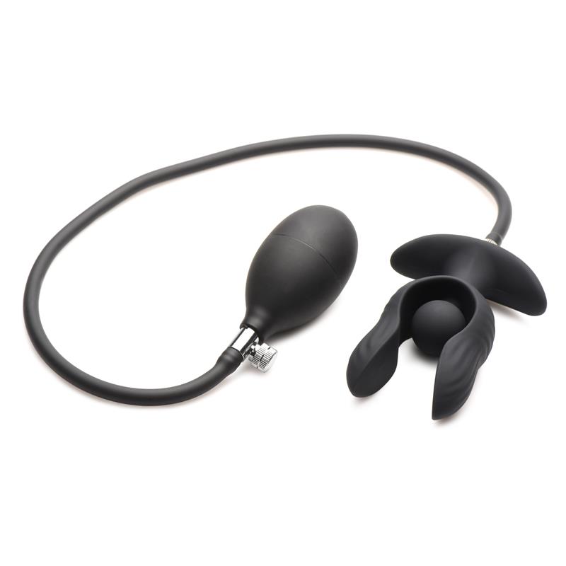 Dark Pearl Plug Anal con Inflado y Vibración con Control Remoto