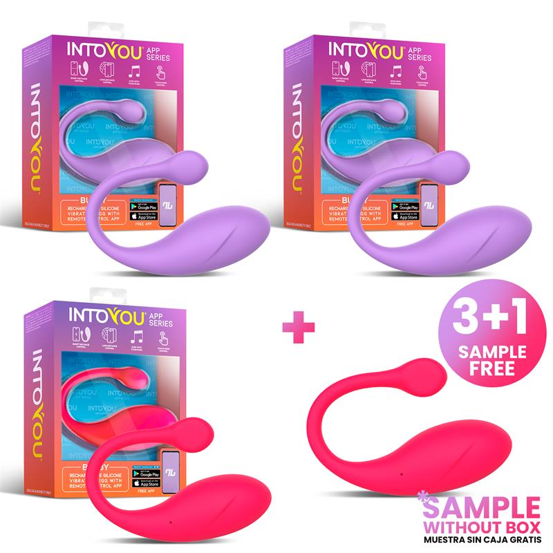 Pack 3+1 Bulby Huevo Vibrador con APP
